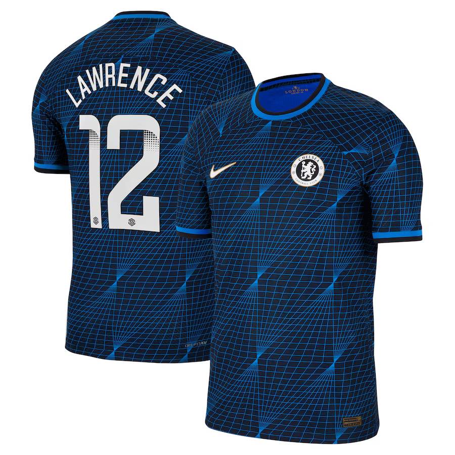 Chelsea chelsea wsl nike auswärts-vapor-match-trikot 2023-24 mit lawrence 12-aufdruck Trikot - Exklusive Chelsea Fußballbekleidung