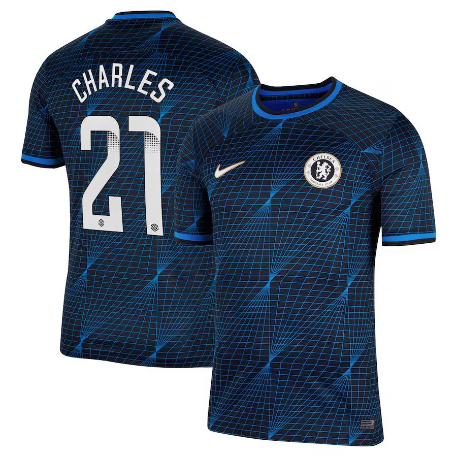 Chelsea chelsea wsl nike auswärtsstadiontrikot 2023-24 mit charles 21-aufdruck Trikot - Exklusive Chelsea Fußballbekleidung