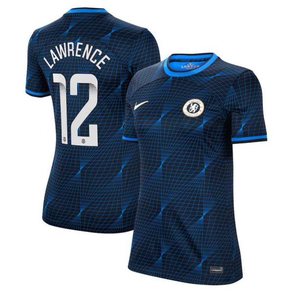 Chelsea chelsea wsl nike auswärtsstadiontrikot 2023-24 – damen mit lawrence 12-aufdruck Trikot - Exklusive Chelsea Fußballbekleidung