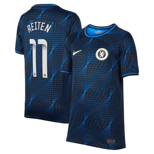 Chelsea chelsea wsl nike auswärtsstadiontrikot 2023-24 – kinder mit reiten 11-aufdruck Trikot - Exklusive Chelsea Fußballbekleidung