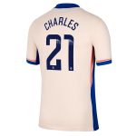 Chelsea chelsea wsl nike auswärtsstadiontrikot 2024-25 – kinder mit charles 21-aufdruck Trikot - Exklusive Chelsea Fußballbekleidung