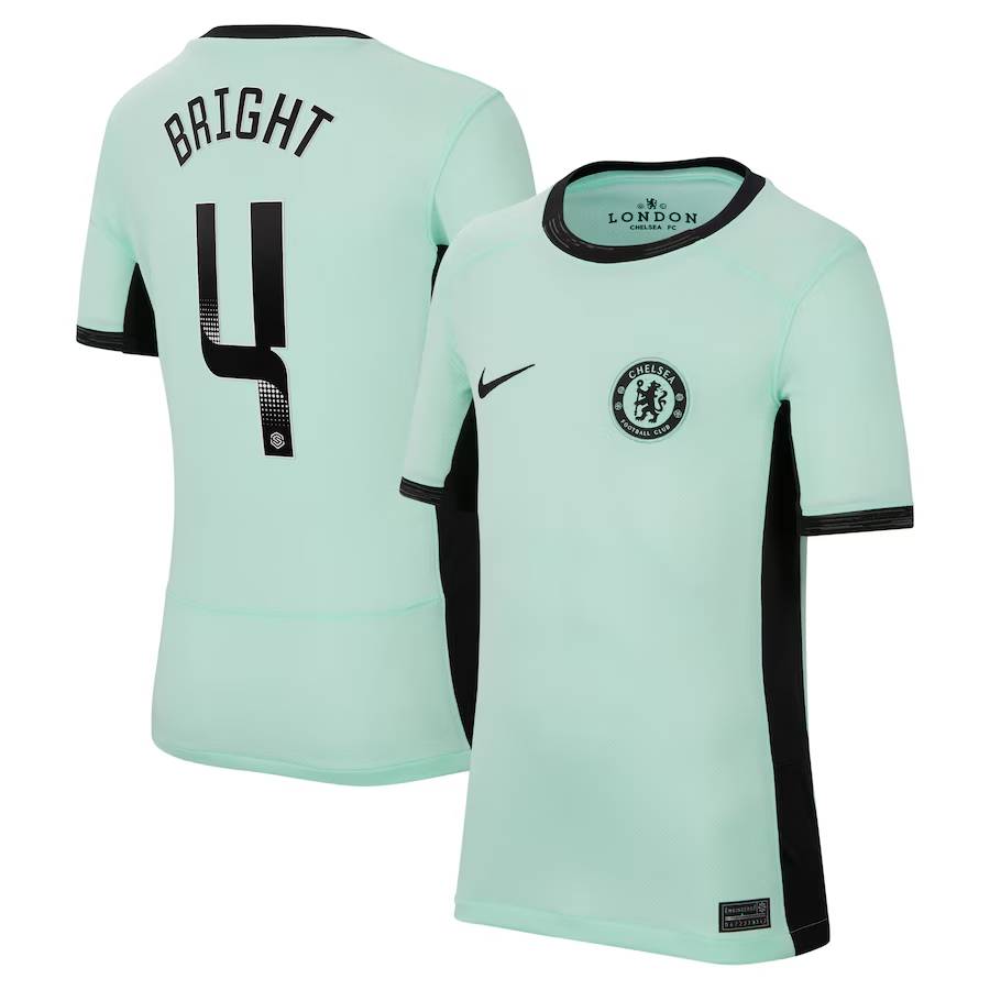 Chelsea chelsea wsl nike drittes stadiontrikot 2023-24 – kinder mit bright 4-aufdruck Trikot - Exklusive Chelsea Fußballbekleidung