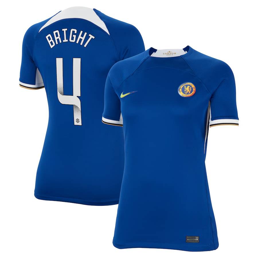 Chelsea chelsea wsl nike heimstadiontrikot 2023-24 – damen mit bright 4-aufdruck Trikot - Exklusive Chelsea Fußballbekleidung