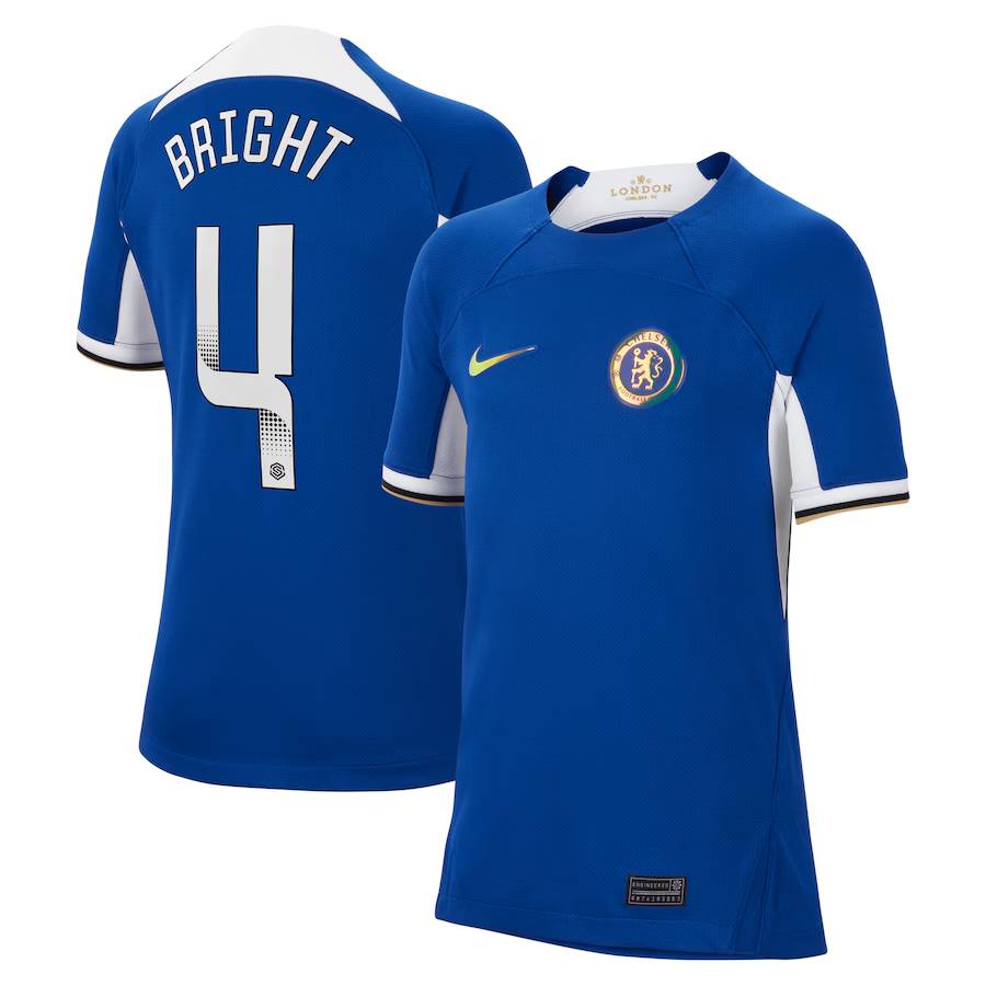 Chelsea chelsea wsl nike heimstadiontrikot 2023-24 – kinder mit bright 4-aufdruck Trikot - Exklusive Chelsea Fußballbekleidung
