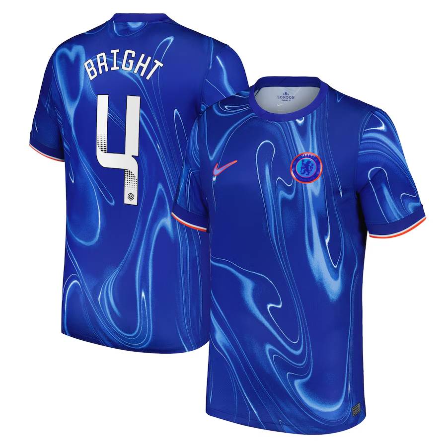 Chelsea chelsea wsl nike heimstadiontrikot 2024-25 mit bright 4-aufdruck Trikot - Exklusive Chelsea Fußballbekleidung