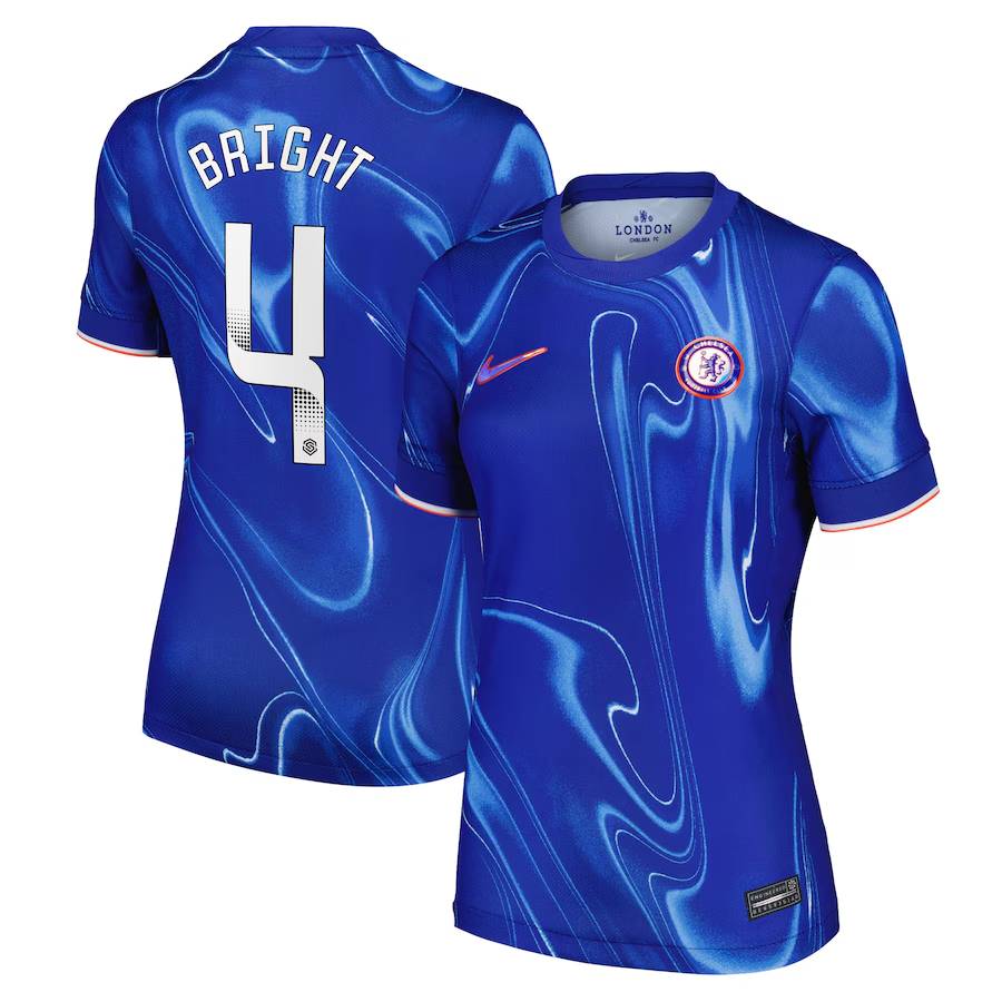 Chelsea chelsea wsl nike heimstadiontrikot 2024-25 – damen mit bright 4-aufdruck Trikot - Exklusive Chelsea Fußballbekleidung