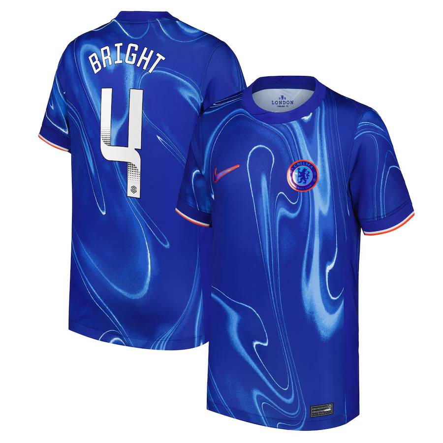 Chelsea chelsea wsl nike heimstadiontrikot 2024-25 – kinder mit bright 4-aufdruck Trikot - Exklusive Chelsea Fußballbekleidung