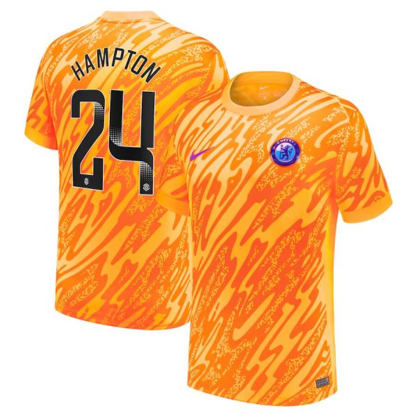 Chelsea chelsea wsl nike torwart-stadiontrikot 2024-25 mit hampton 24-aufdruck Trikot - Exklusive Chelsea Fußballbekleidung
